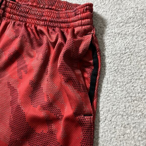Nike Basketball Shorts Mens L Red Lebron James Geometric Training Drawstring - Picture 8 of 14